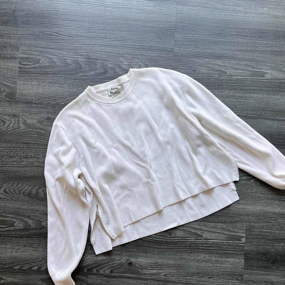 Acne Studios Knit side Zip Sweatshirt